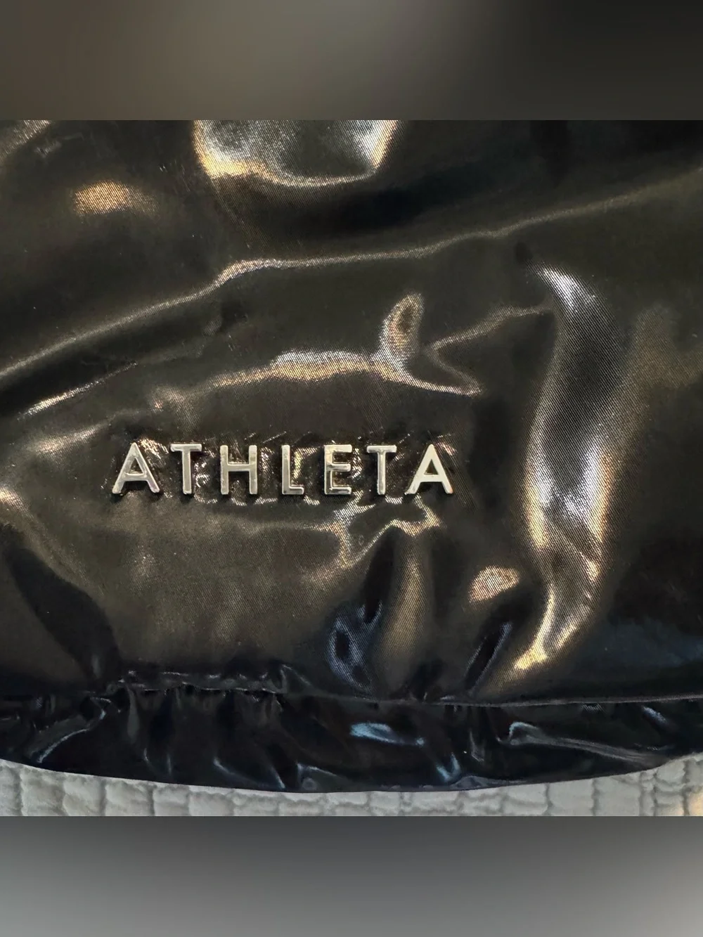 ATHLETA ALL ABOUT SHINE QUILTED CROSSBODY BELT BAG